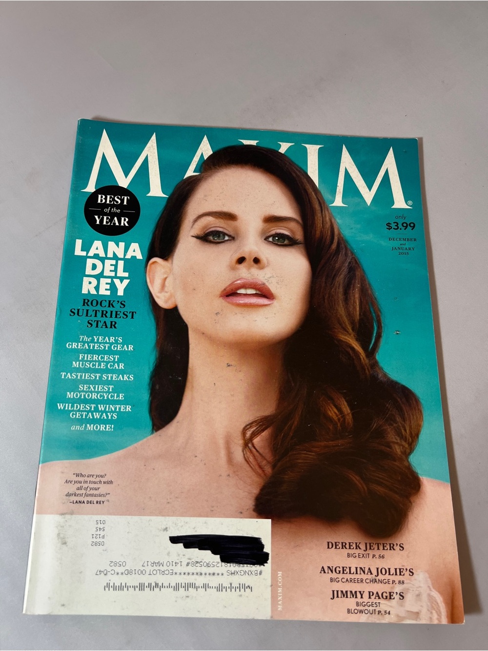 Maxim Magazine - Cover Lana Del Rey - December January 2015 - Issue 199
